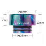VT998-Colorful 18mm bore delrin 810 drip tip replacement Size.jpg VT998-Colorful 18mm bore delrin 810 drip tip replacement Size.jpg
