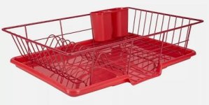 Red dish drainer.JPG