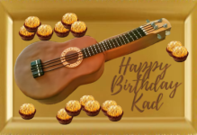 Cake on gold tray w candies.png