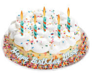 Birthday cheesecake w candles.png