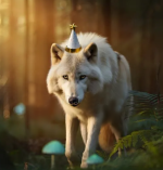 Wolfie birthday w hat.PNG