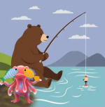 Bear fishing at big bear gloop goofing.png Bear fishing at big bear gloop goofing.png