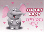 Hugs Elephant animated see this hug, it's for you.gif