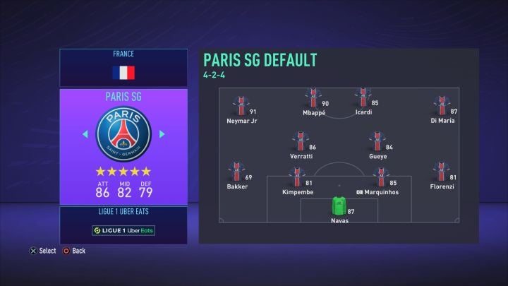 FIFA 21 (In Menus)