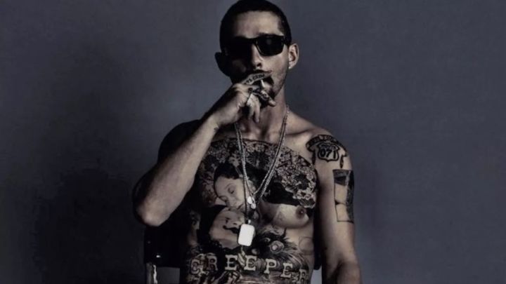 Shia LaBeouf as Creeper in The Tax Collector. (Credit: RLJE Films)