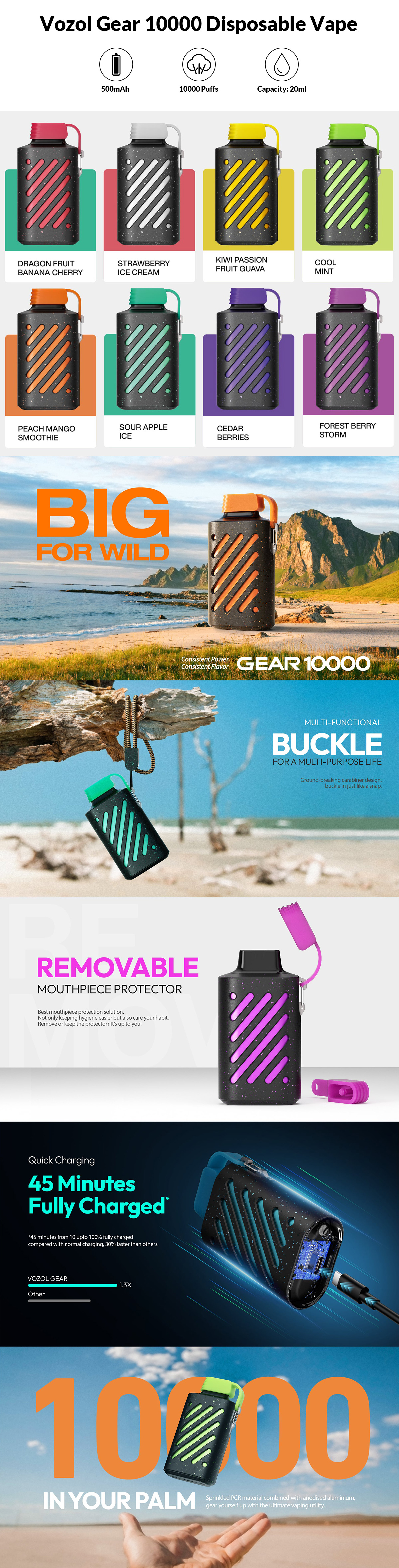 best Vozol Gear 10000