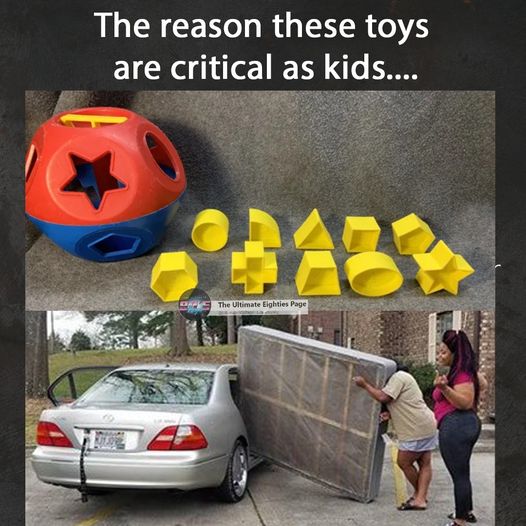 May be a meme of 2 people, minivan, lego and text