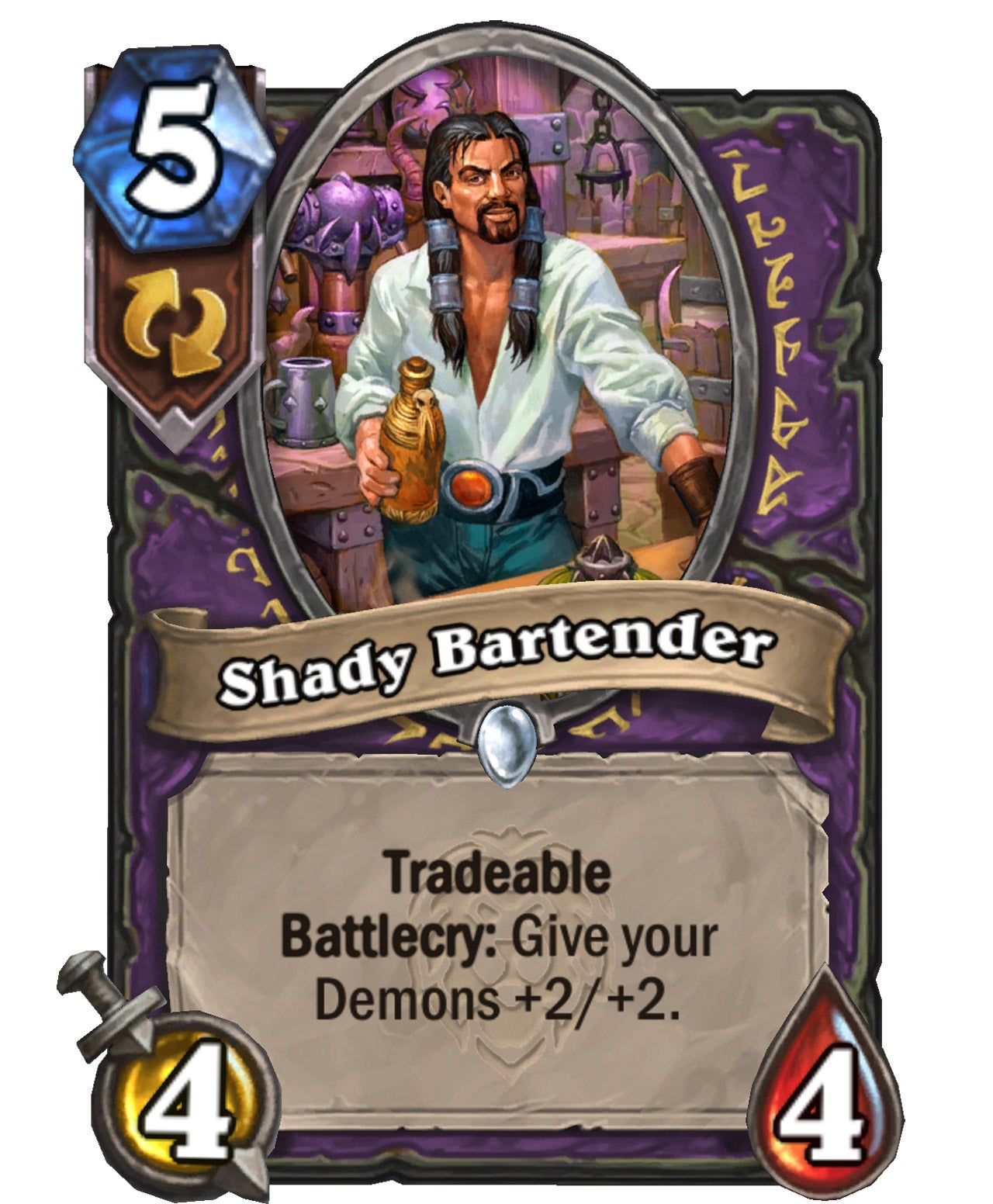 IGN’s exclusive United in Stormwind card reveal, Shady Bartender