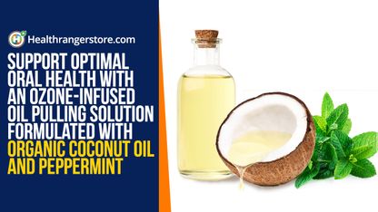 Support optimal oral health with an ozone-infused oil pulling solution formulated with organic coconut oil and peppermint
