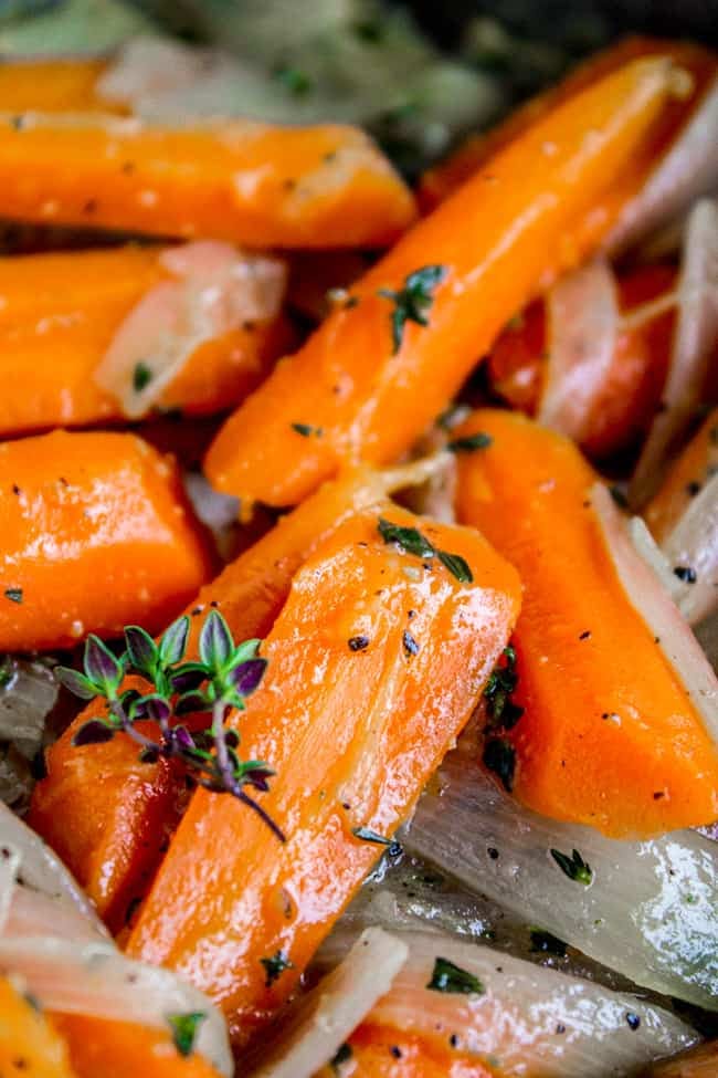 carrots with shallots and thyme.