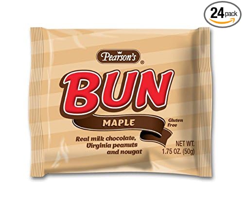 Pearson Maple Bun Bar, 42 Ounce (Pack of 24)