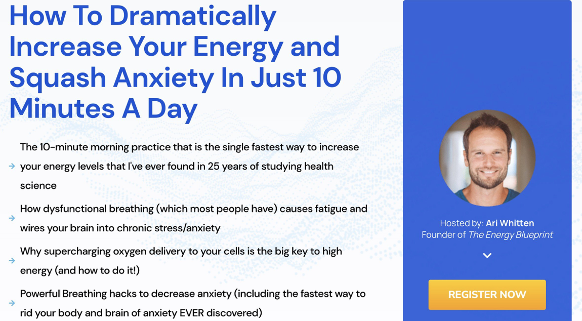 How to increase your energy and squash anxiety in just 10mins a day