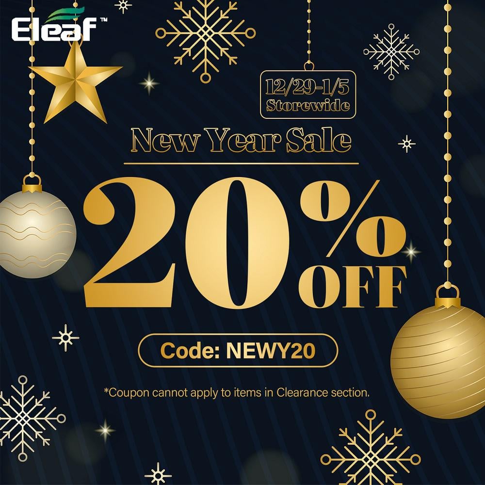 r/vapediscounts - Eleaf USA New Year Sale: 20% OFF storewide