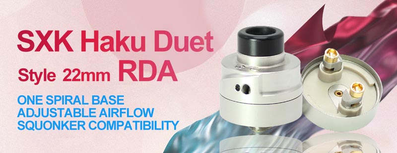 SXK Haku Duet RDA Clone 22mm RDL Atty